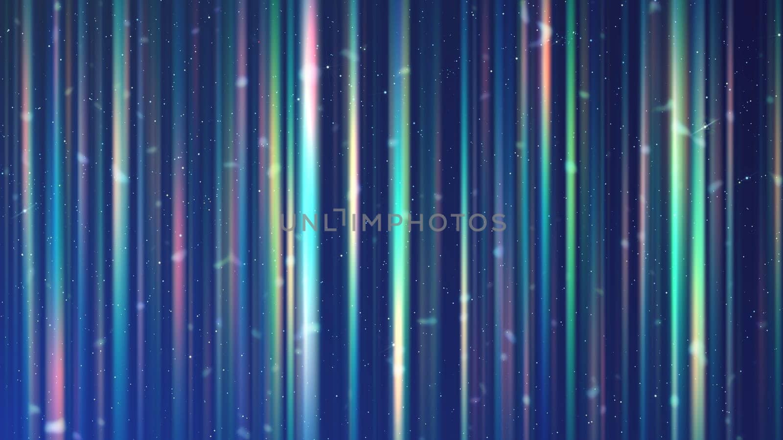 Vertical line with particle celebration background. 2D layout illustration