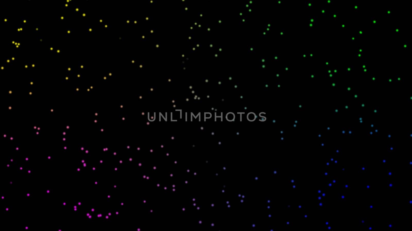 Colorful dot circle in gradient. 2D layout illustration