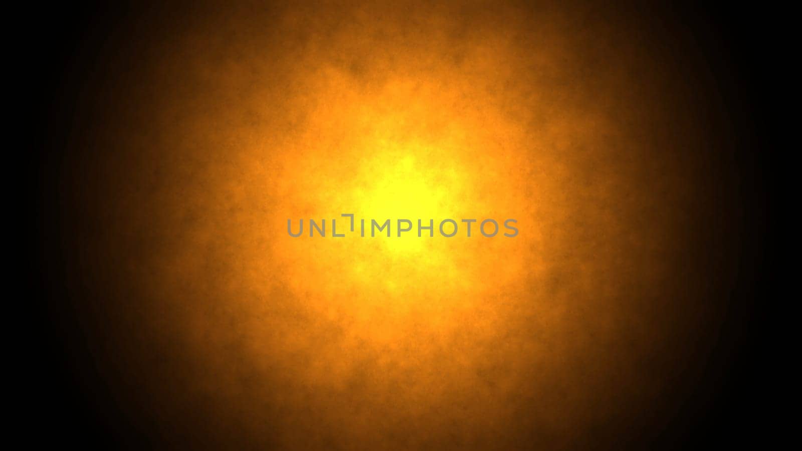 Orange color sun shape pattern in center. 2D layout illustration