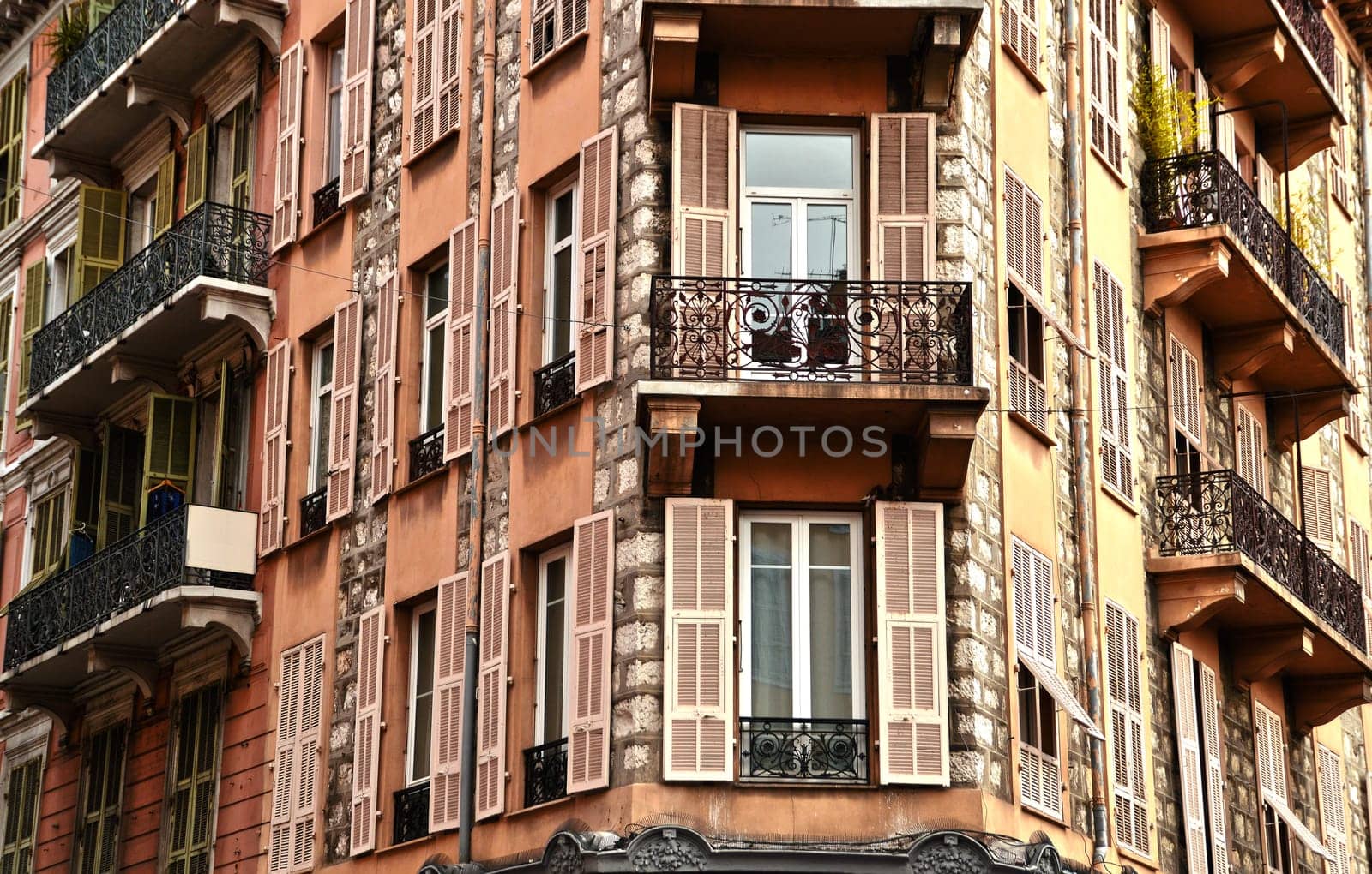 Old town architecture of Nice on French Riviera