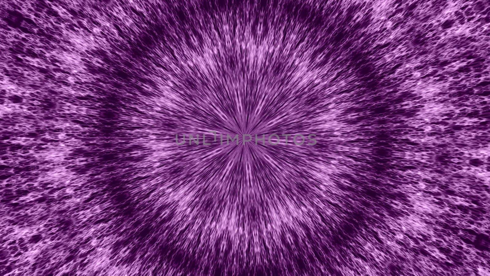 Purple circular kaleidoscope background effect. 2D layout illustration