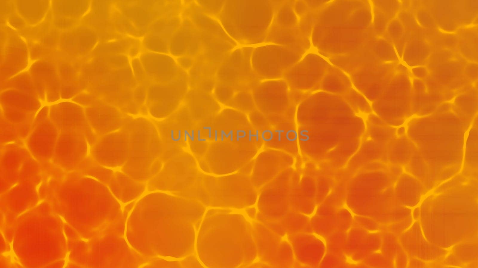 Orange color caustic background. 2D layout illustration