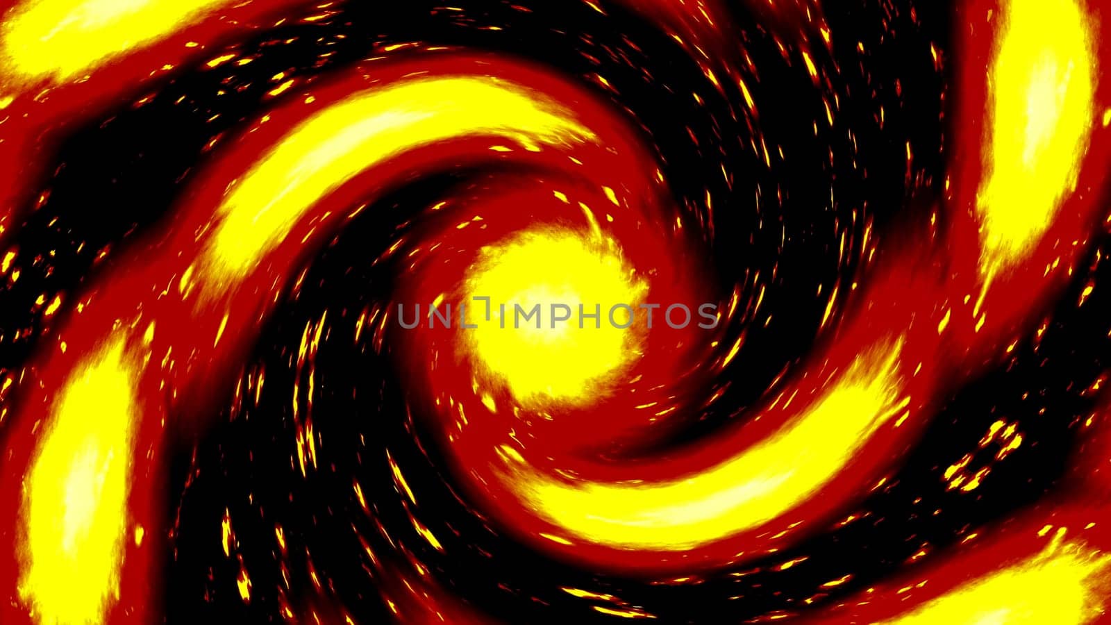 Posterized color sun glow spin background. 2D layout illustration