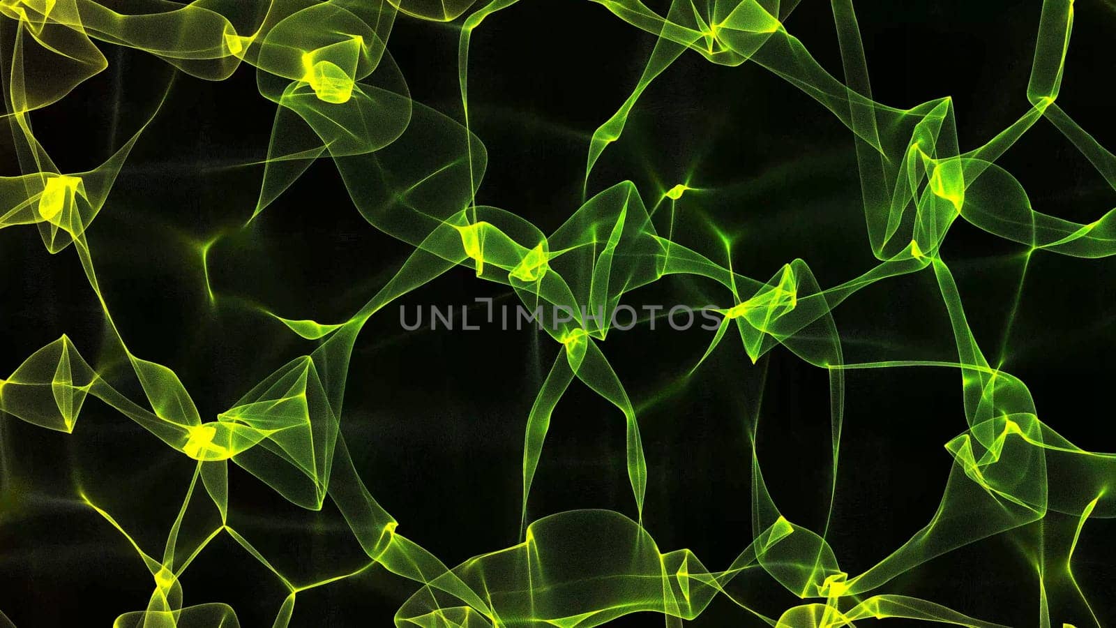 Yellow smoke in dark background. 2D layout illustration