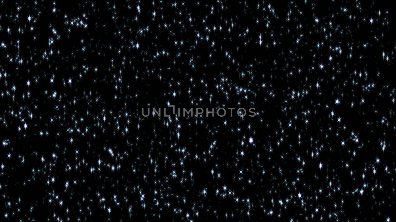 Green glittering in dark background. 2D layout illustration