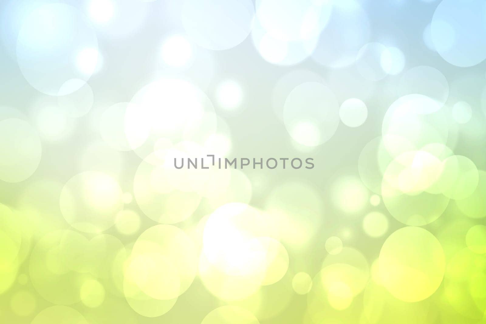 Abstract fresh delicate gradient green light and yellow pastel spring or summer bokeh background. Beautiful texture.