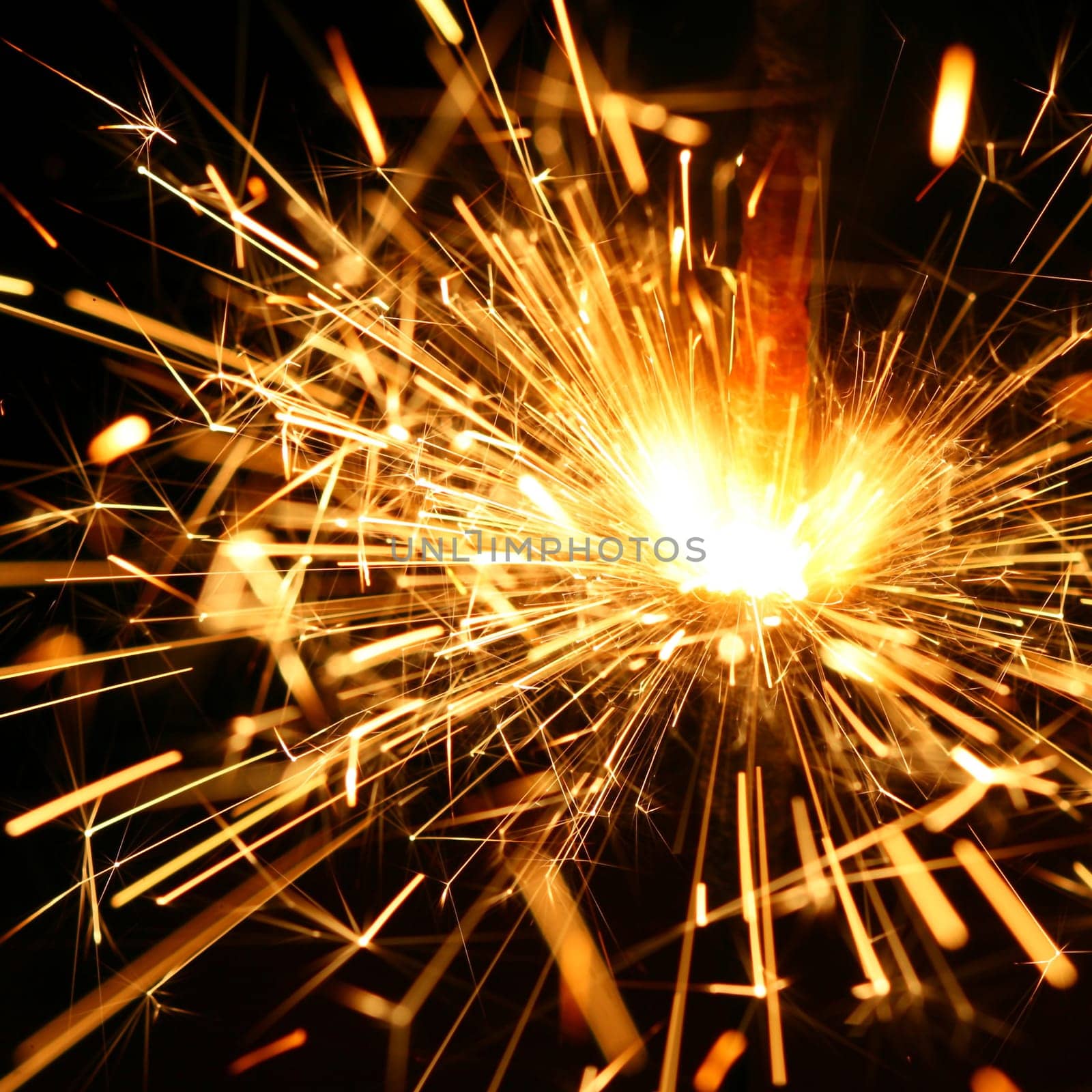 christmas celebration sparklers on black background