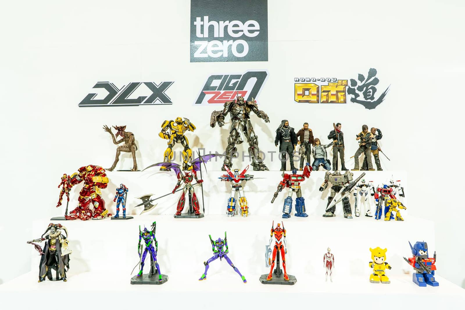 Bangkok, Thailand - APR 30, 2022 - Various toy models of Thailand Toy Expo 2022 at CentralWorld, Bangkok, Thailand.