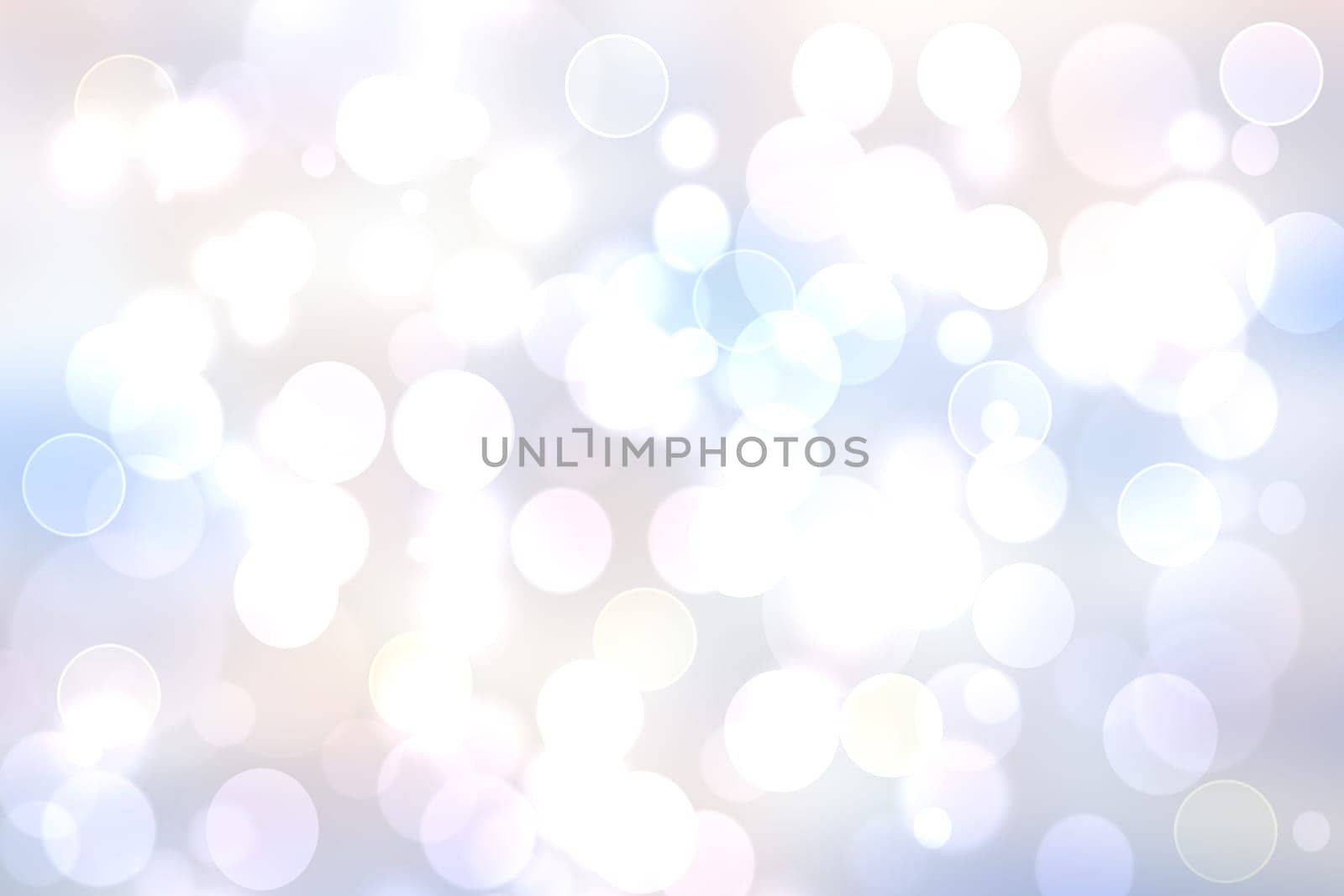 Abstract blurred vivid spring summer light delicate pastel blue orange yellow bokeh background texture with bright soft color circles. Card concept. Beautiful backdrop illustration.