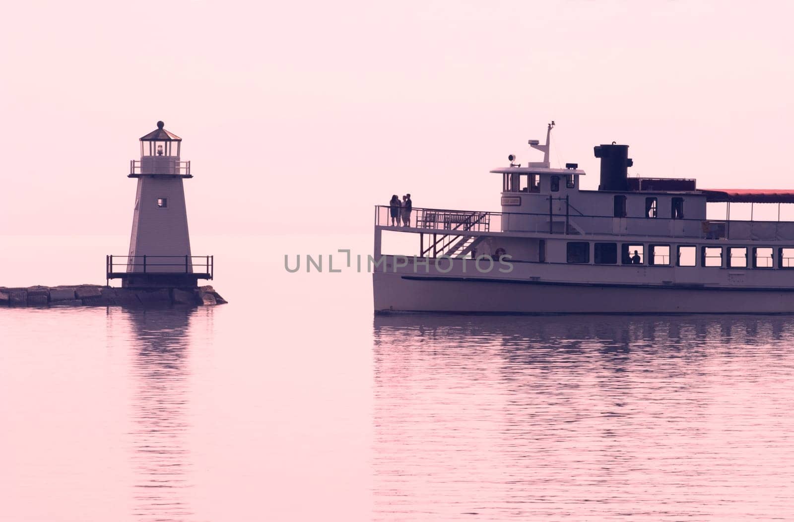 Burlington Lighthouse, Lake Champlain, VT,  Next largest lake after the Great Lakes.  Between the Adirondacks and the Green Mountains of Vermont. Northern Lights Ferry.