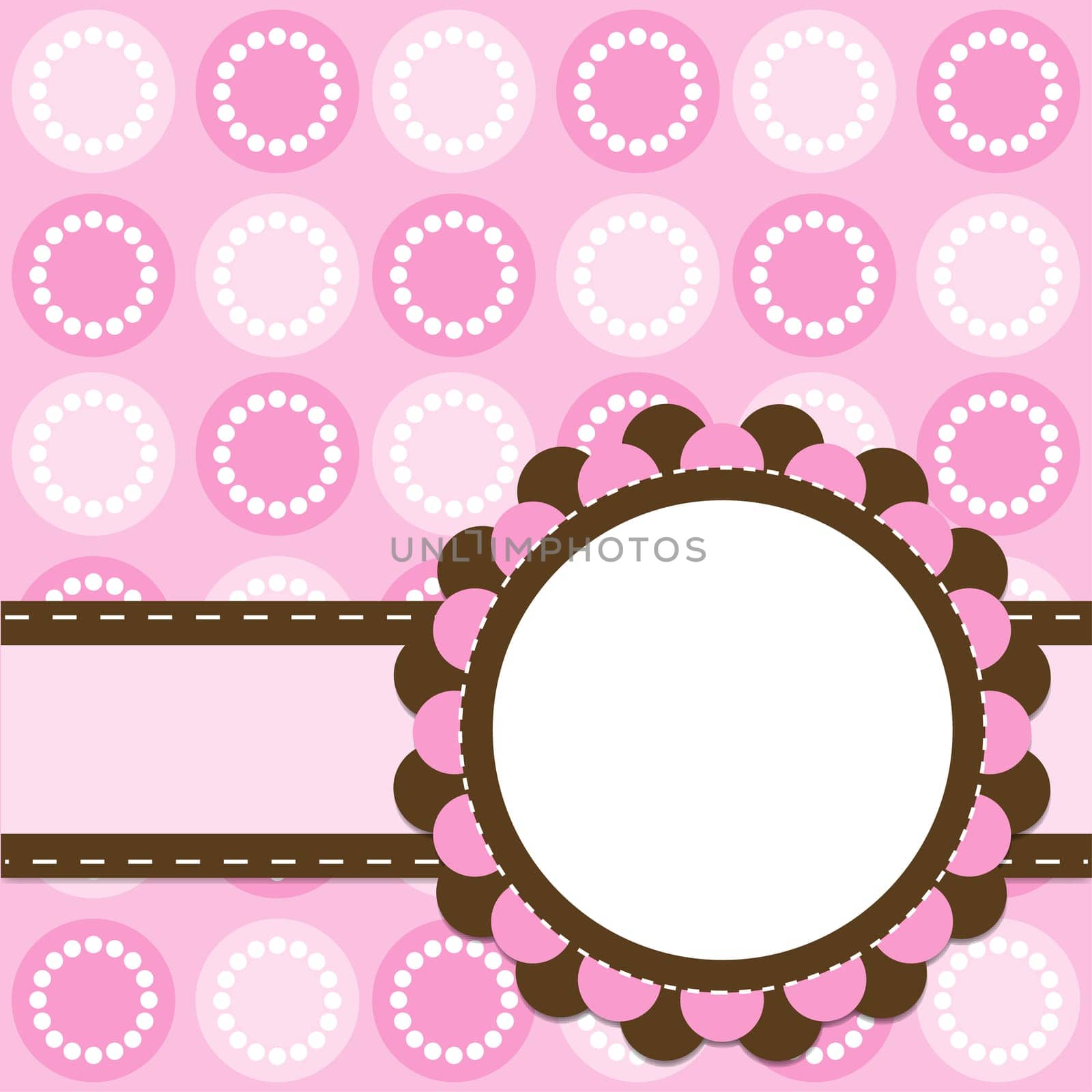 Template cards for the girl, vector illustration, eps10