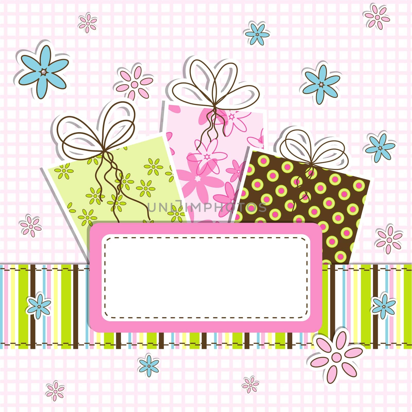 Template greeting card, vector illustration, eps10