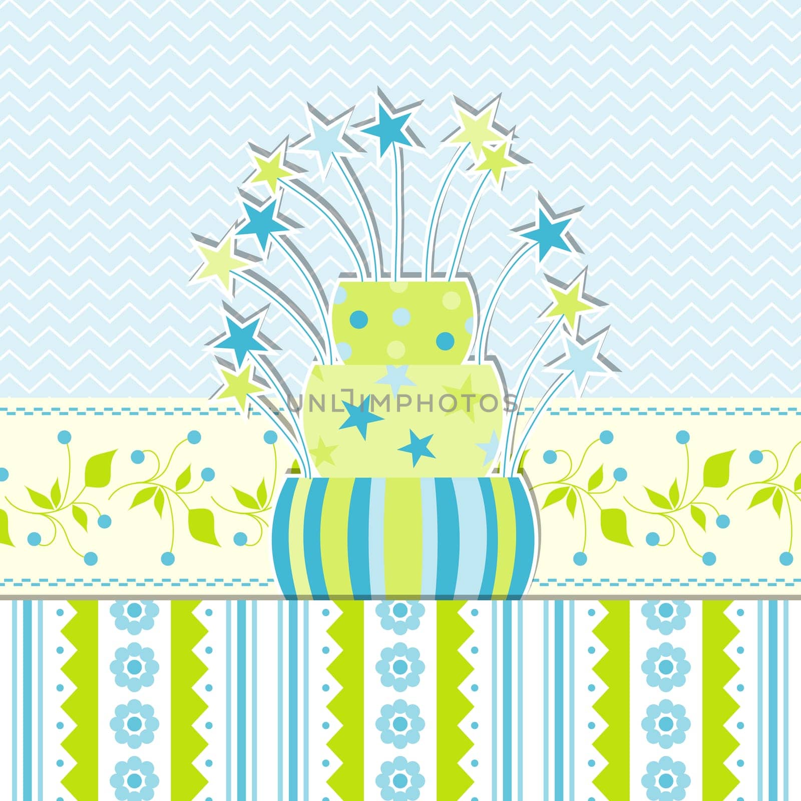 Template greeting card, vector illustration, eps10