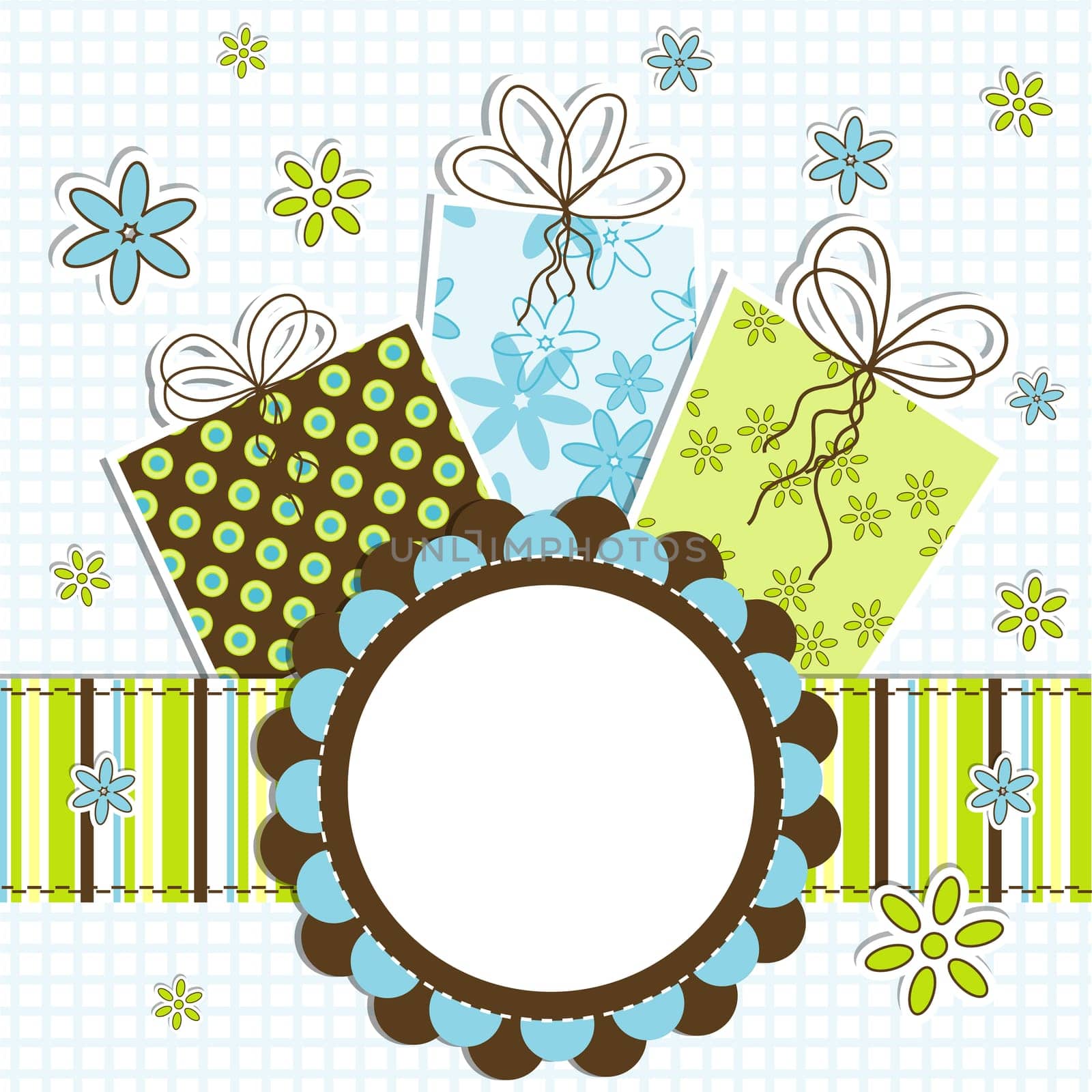 Template greeting card, vector illustration, eps10