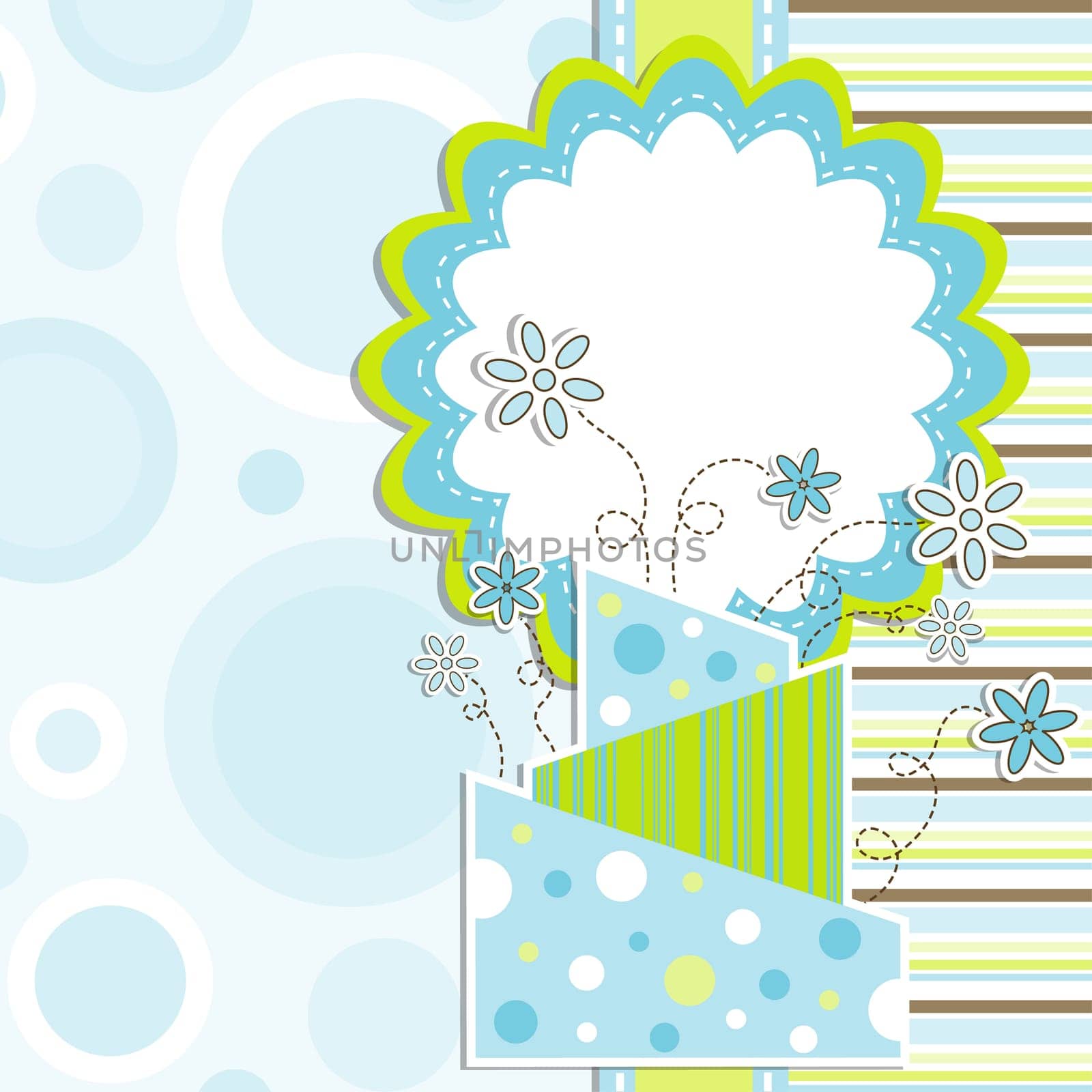 Template greeting card, vector illustration, eps10