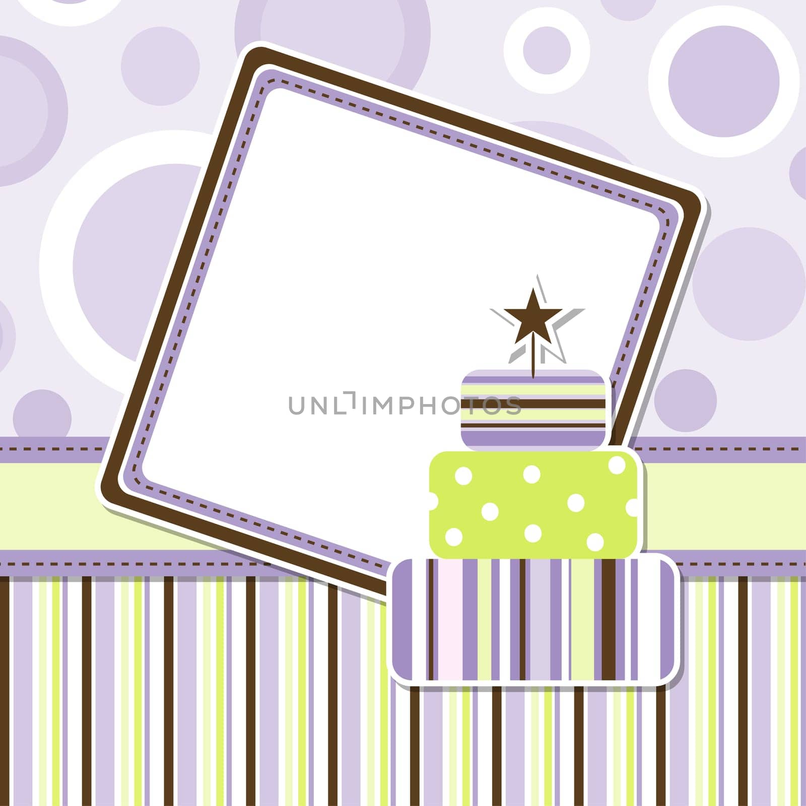 Template greeting card, vector illustration, eps10