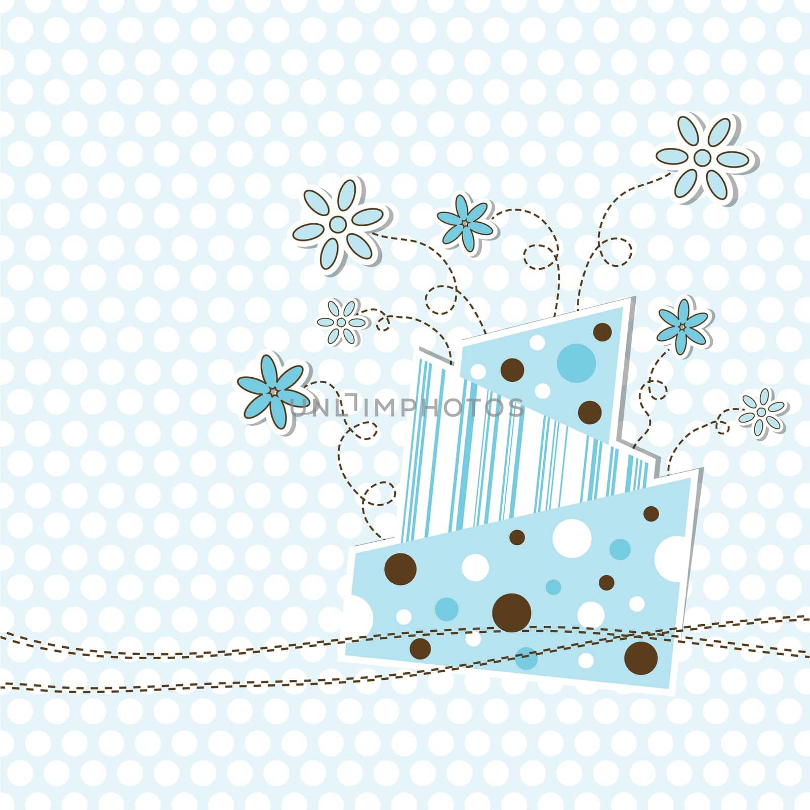 Template greeting card, vector illustration, eps10