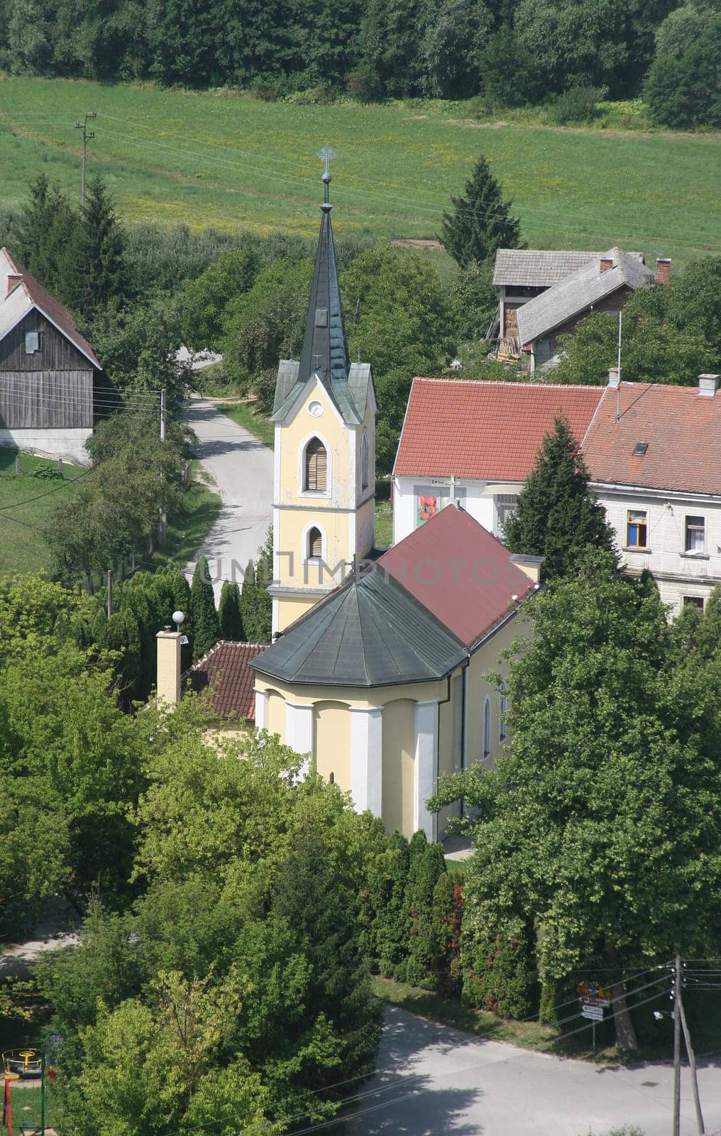 The parish church of St. John the Baptist in Gornji Desinec, Croatia