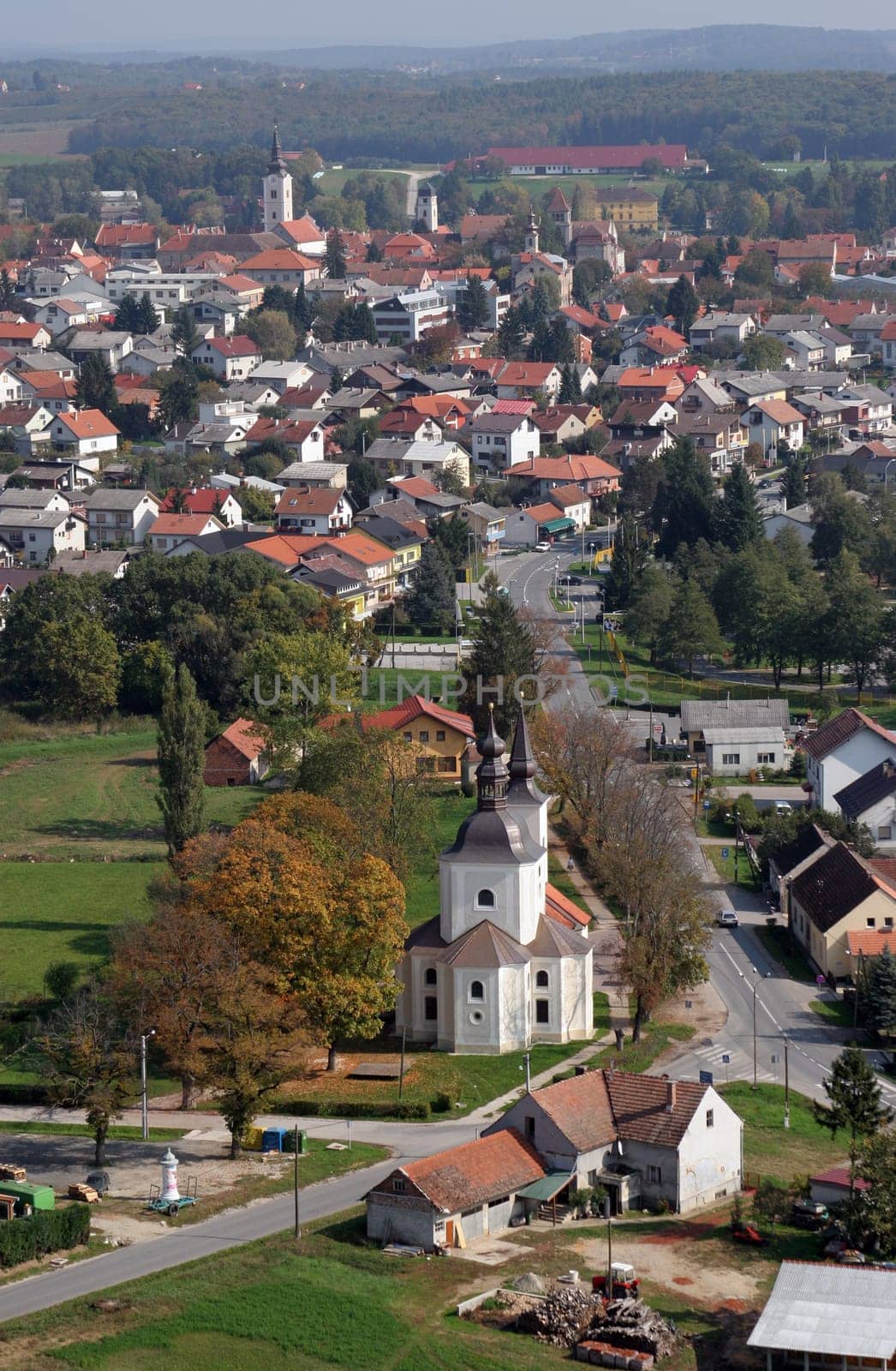 The parish church of Our Lady of Sorrows of Carinthia in Krizevci, Croatia