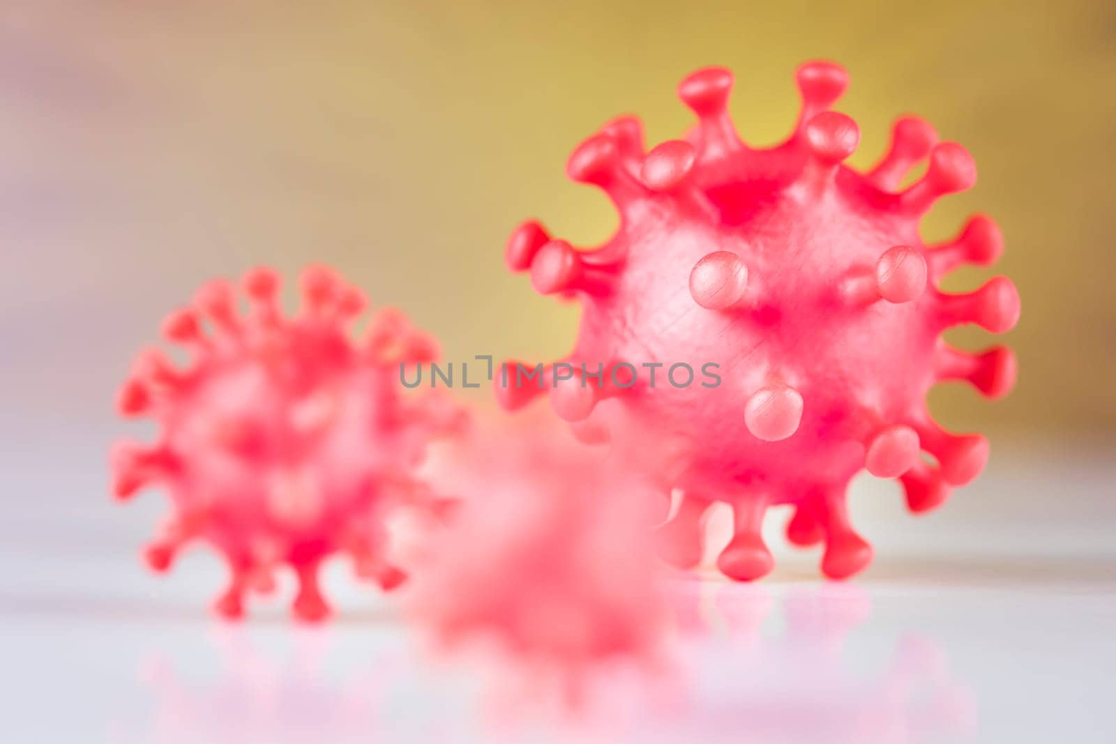 Virus cells in infected, Pandemic medical health