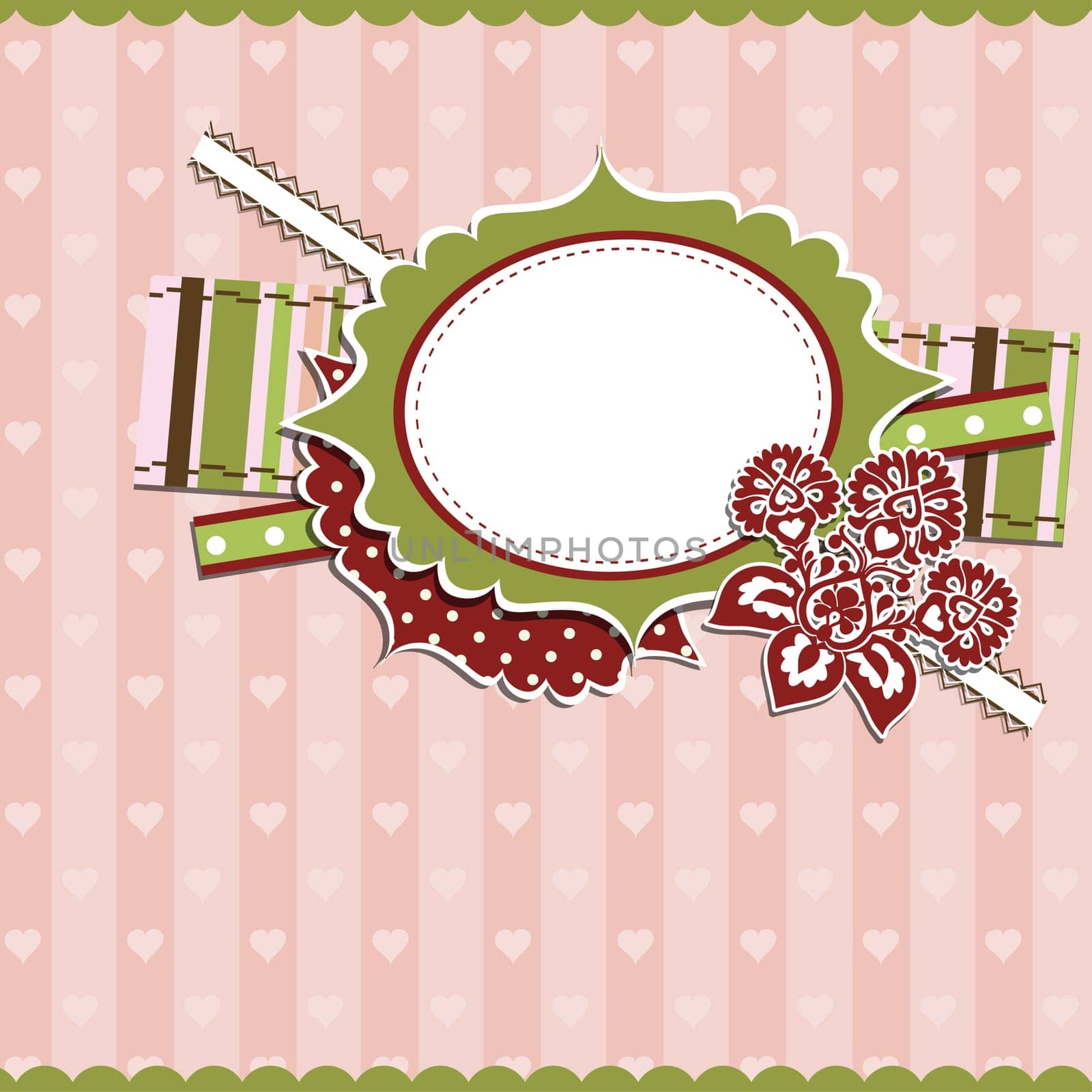 Template greeting card, vector illustration, eps10