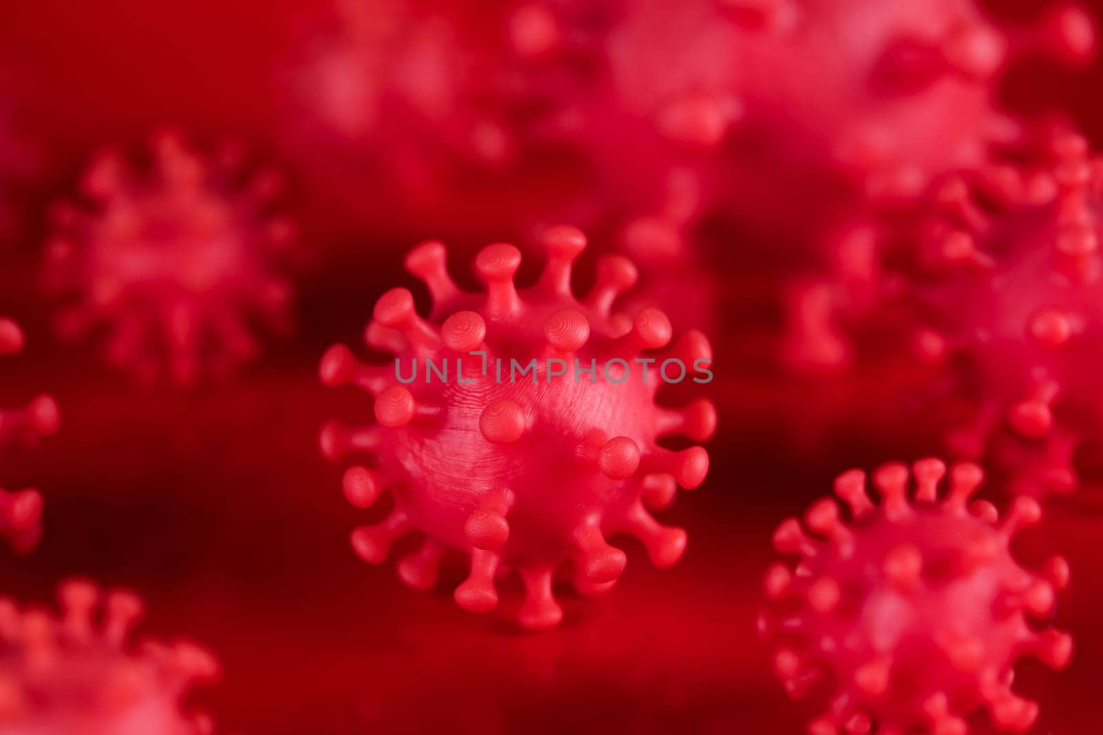 Virus cells in infected, Pandemic medical health