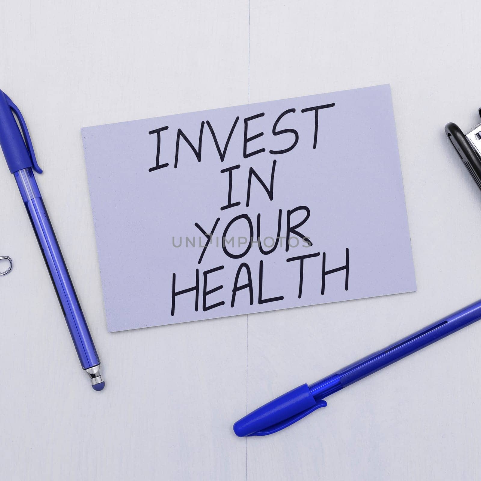Text showing inspiration Invest In Your Health, Conceptual photo Live a Healthy Lifestyle Quality Food for Wellness