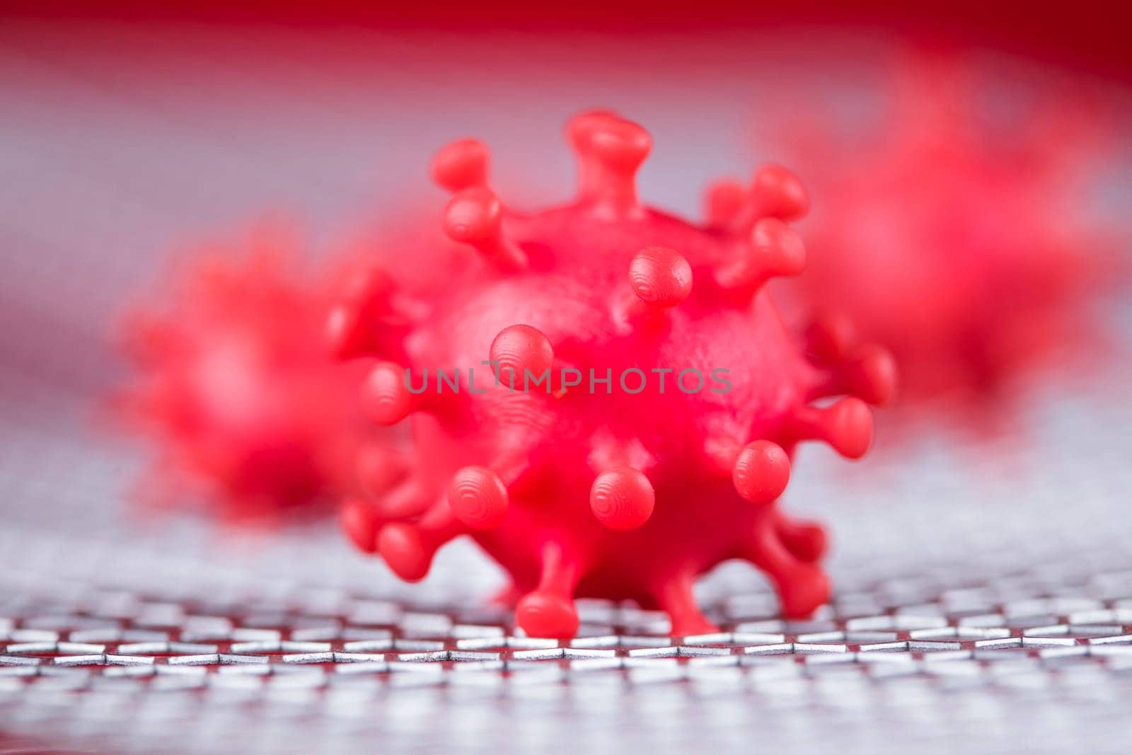 Virus cells, epidemic coronavirus background