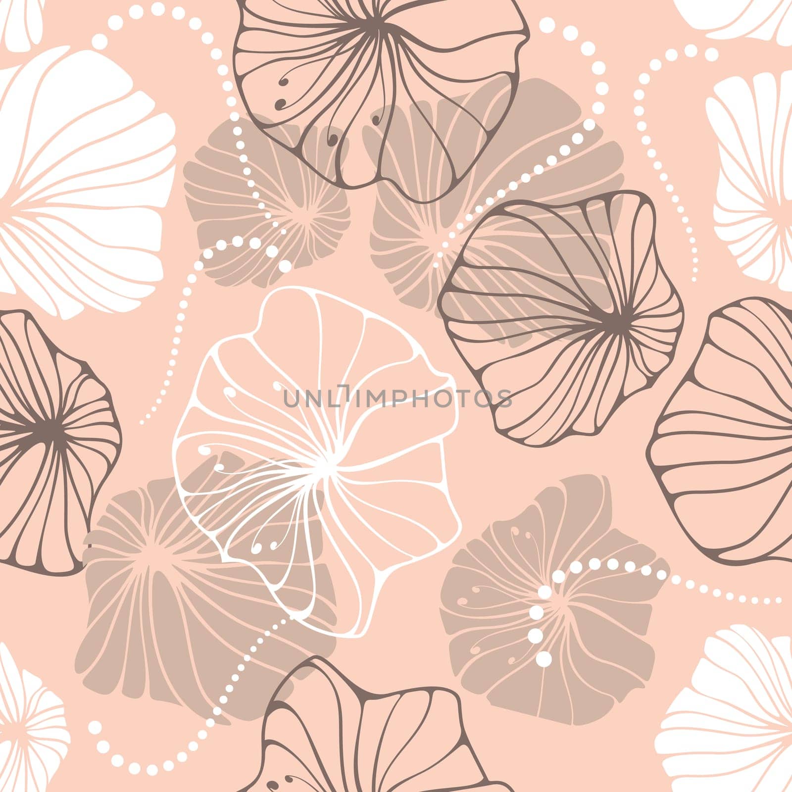seamless floral background vector illustration