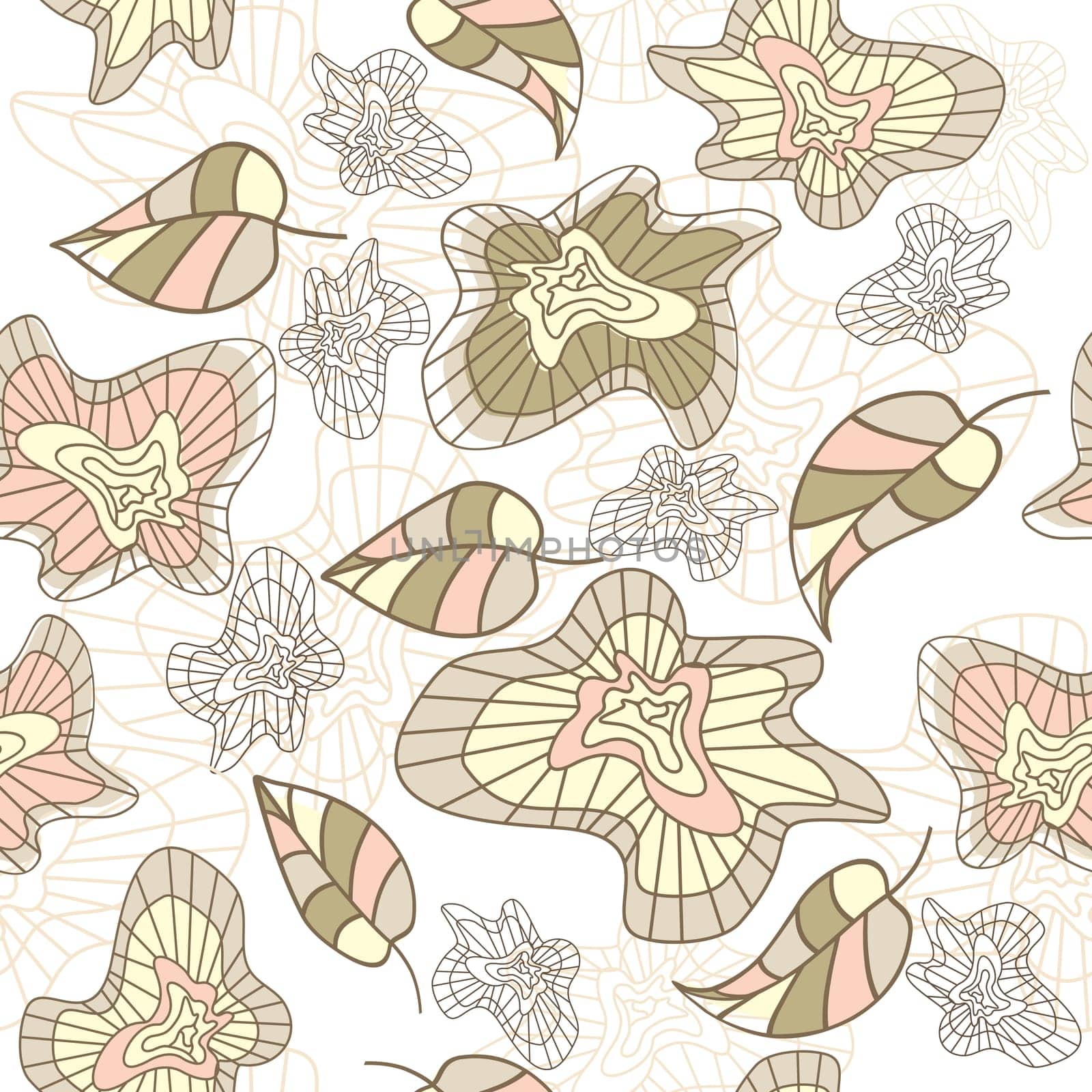 seamless floral background vector illustration
