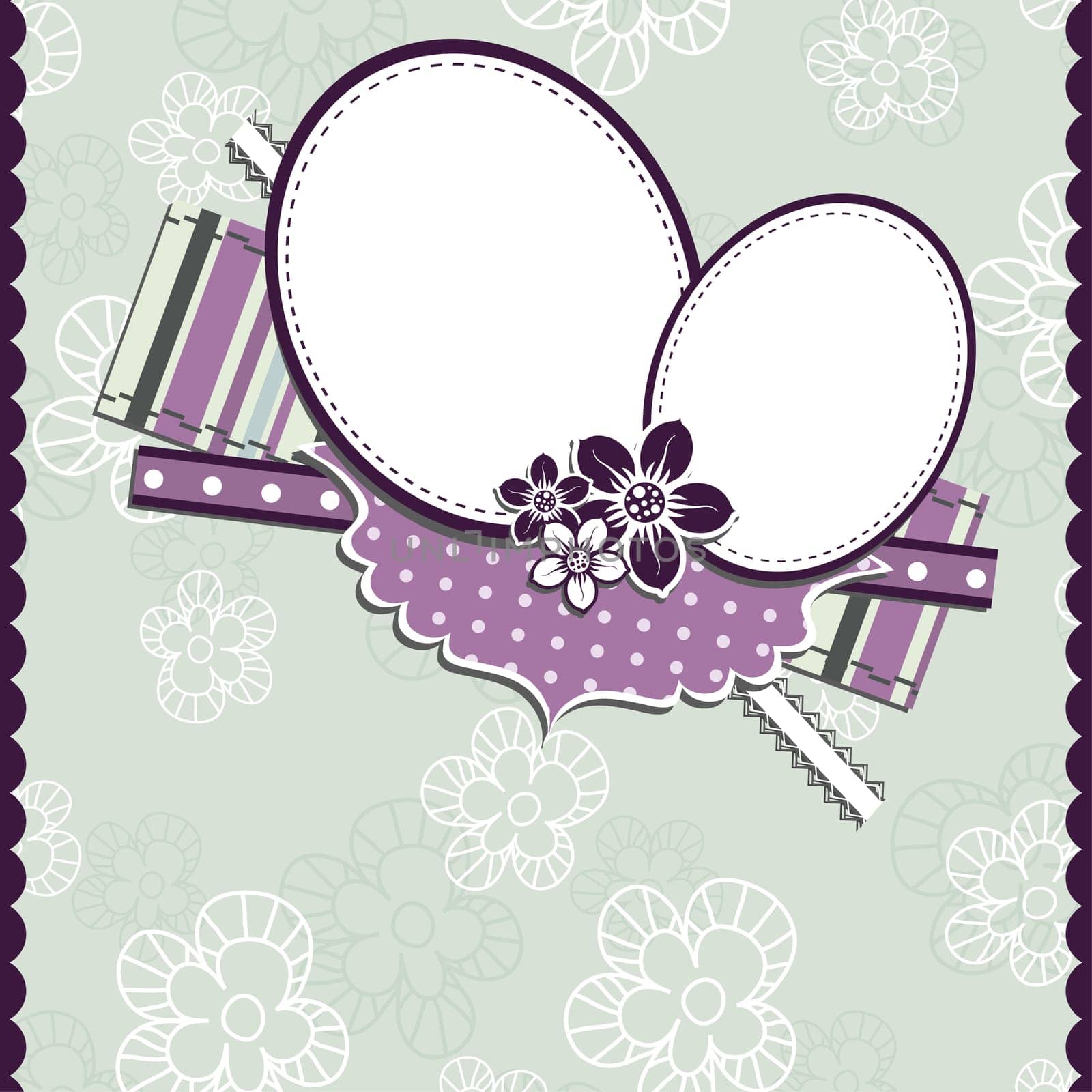 Template greeting card, vector illustration, eps10