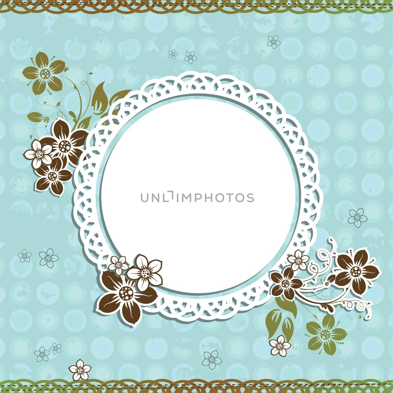 Template greeting card, vector illustration