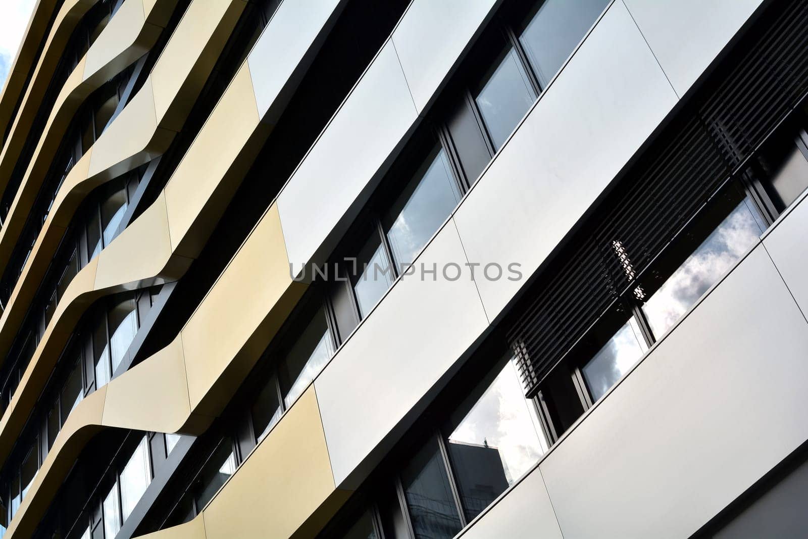Facade of an office building in downtown Berlin