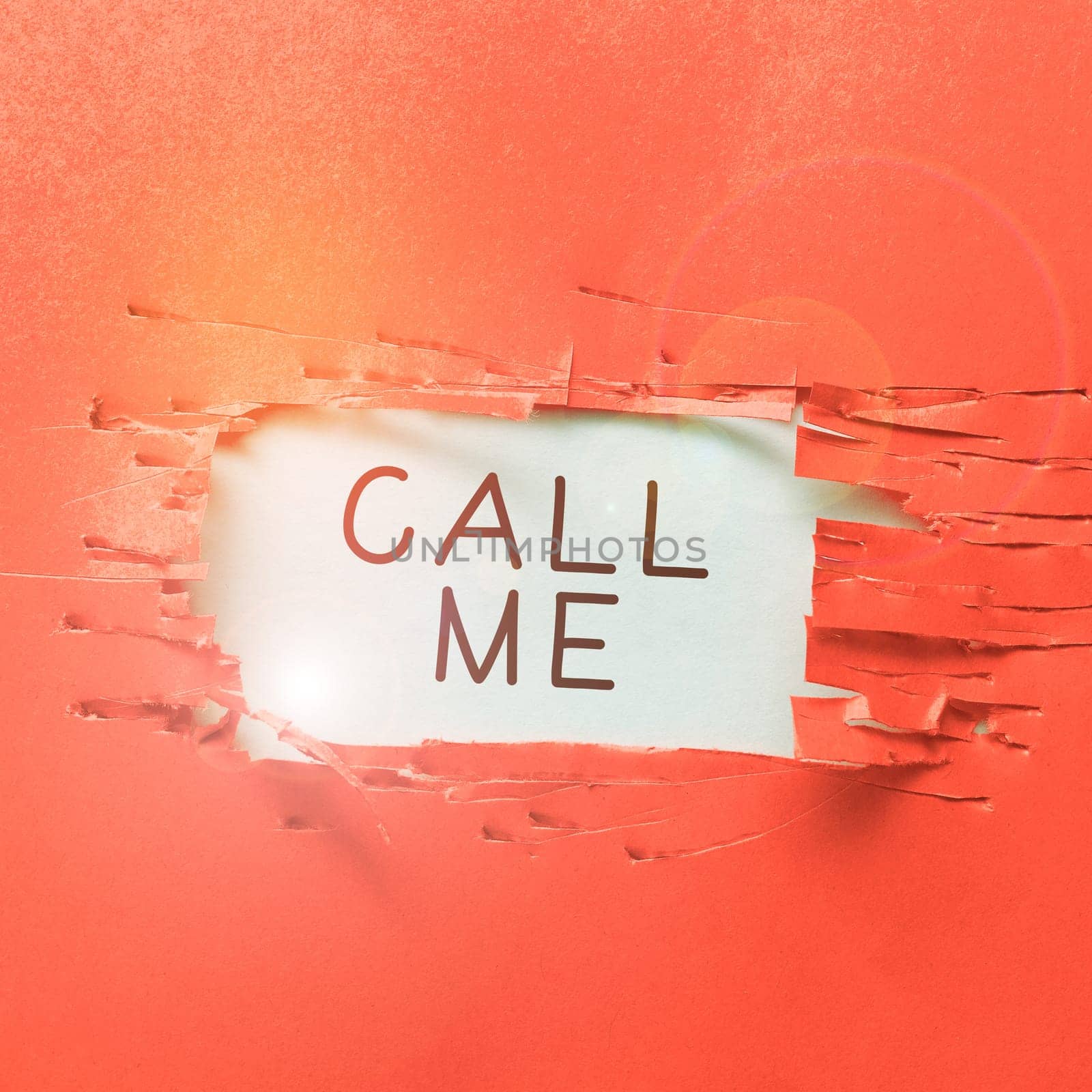 Conceptual display Call Me, Business approach Asking for communication by telephone to talk about something