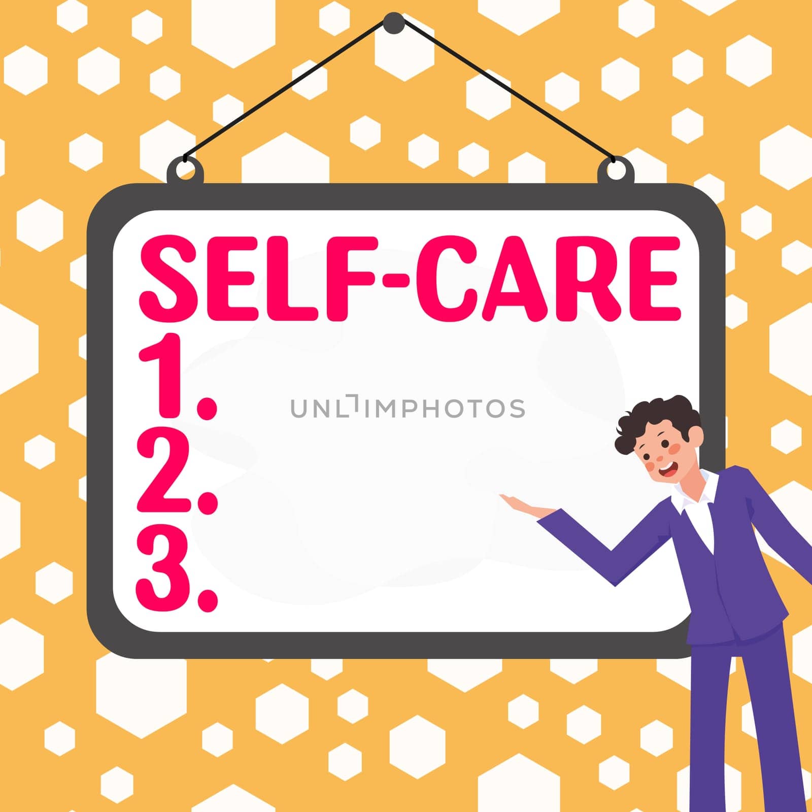 Text showing inspiration Self Care, Internet Concept the practice of taking action to improve one's own health