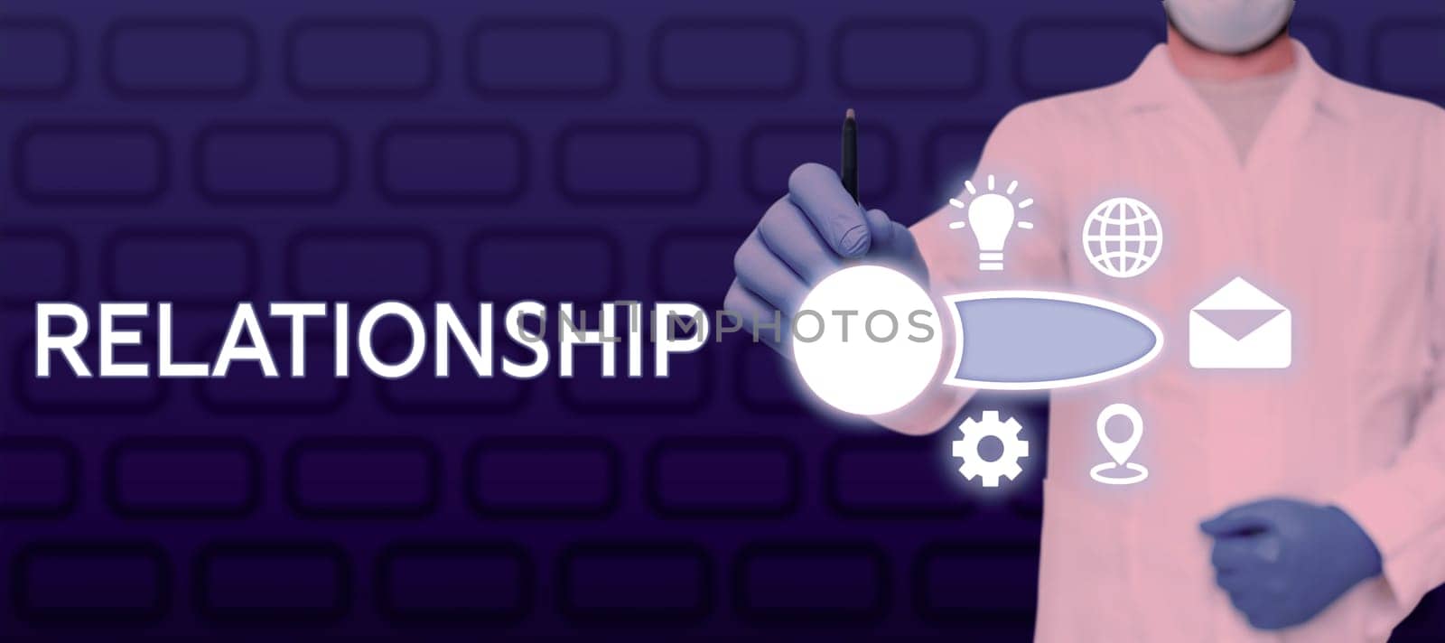 Conceptual display Relationship, Conceptual photo Developing business growth success process and teamwork