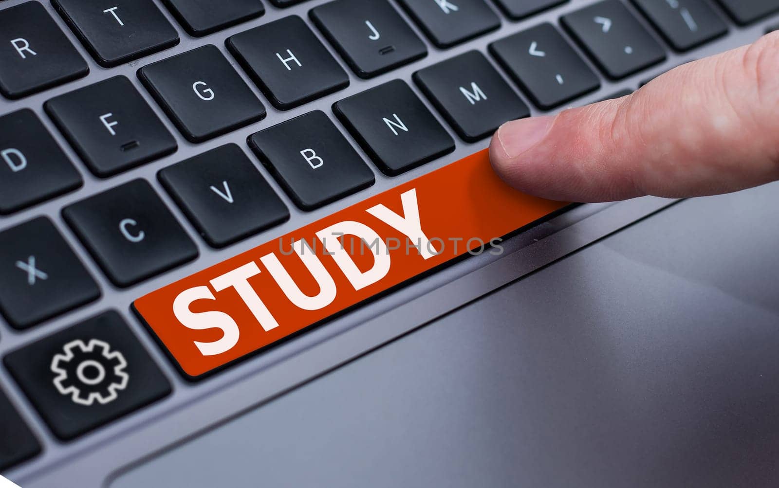 Conceptual display Study, Conceptual photo devotion of time and attention to gaining knowledge of an academic