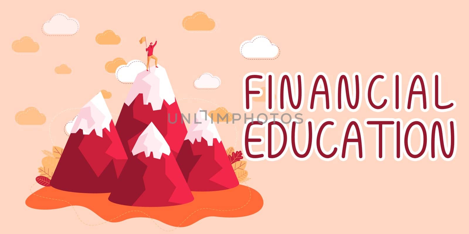 Text sign showing Financial Education, Conceptual photo Understanding Monetary areas like Finance and Investing