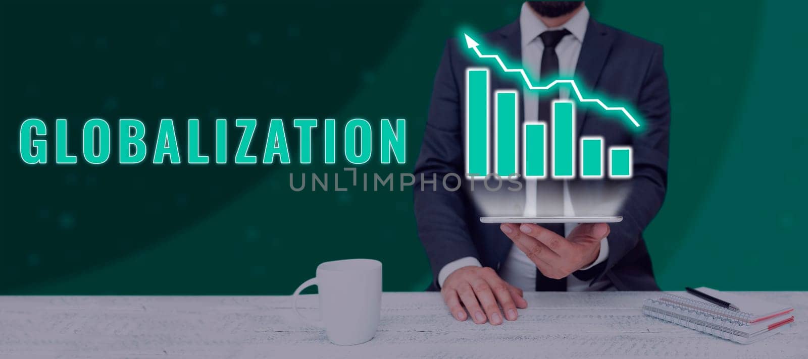 Sign displaying Globalization, Conceptual photo development of an increasingly integrated global economy marked