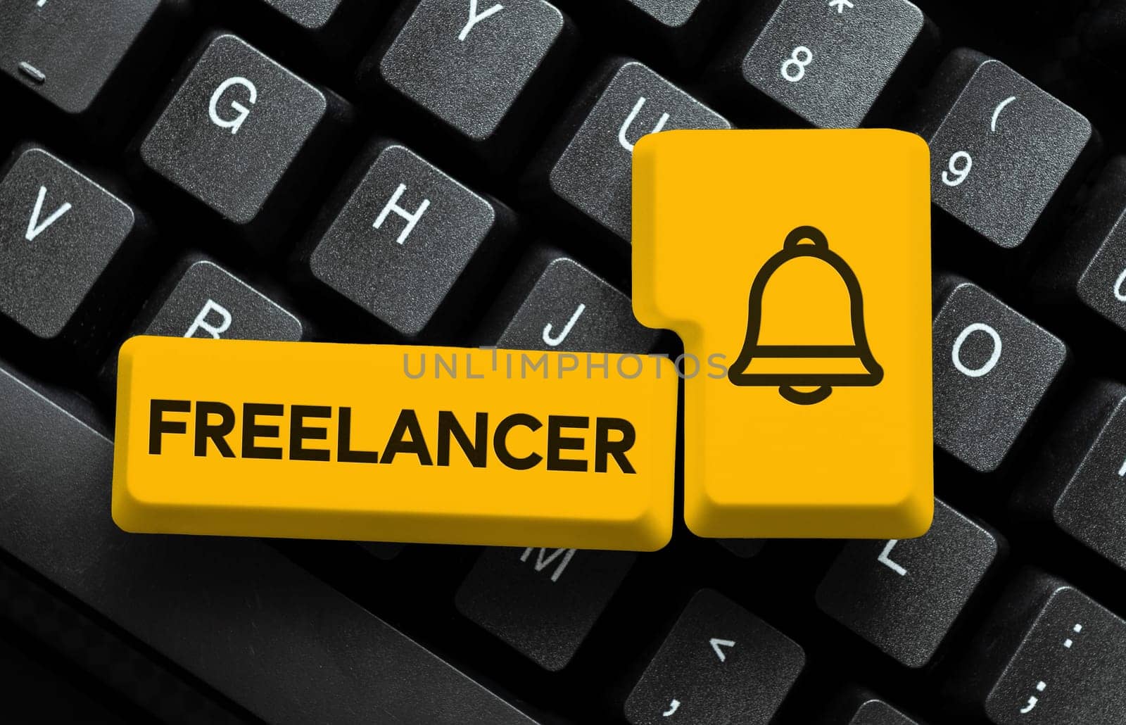 Conceptual caption Freelancer, Business concept a person who acts independently without being affiliated with an organization
