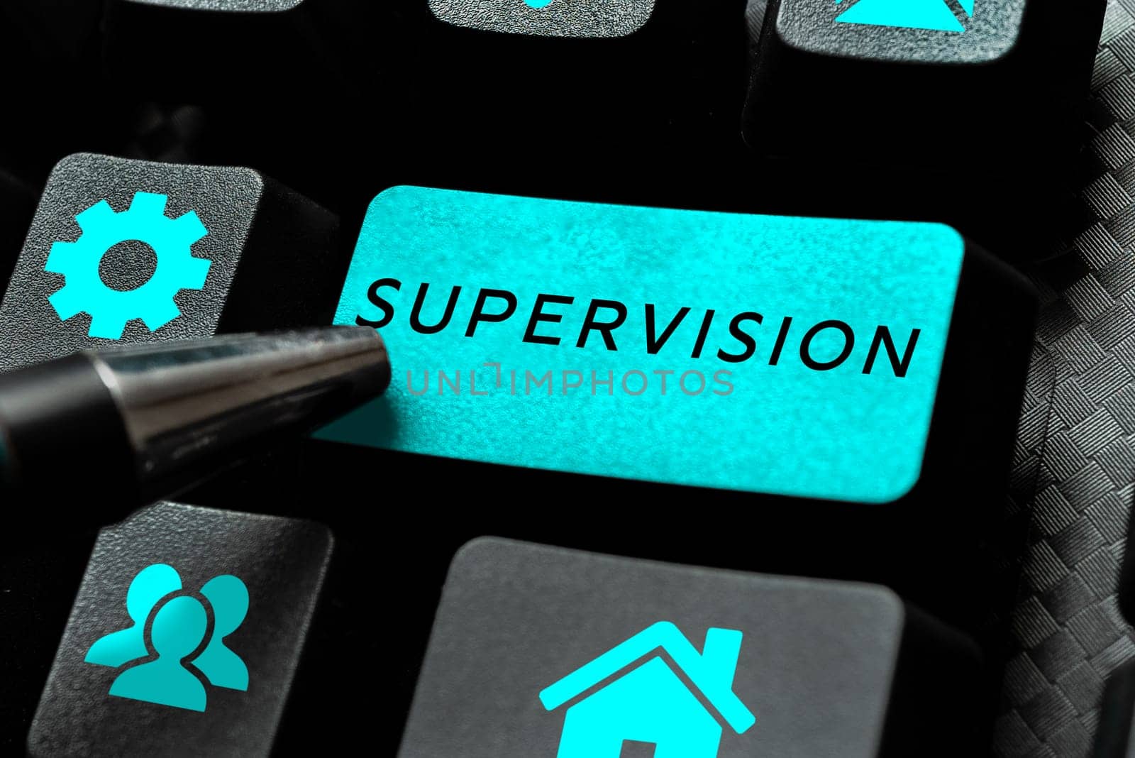 Conceptual display Supervision, Word for monitoring and coordinating the plant operations