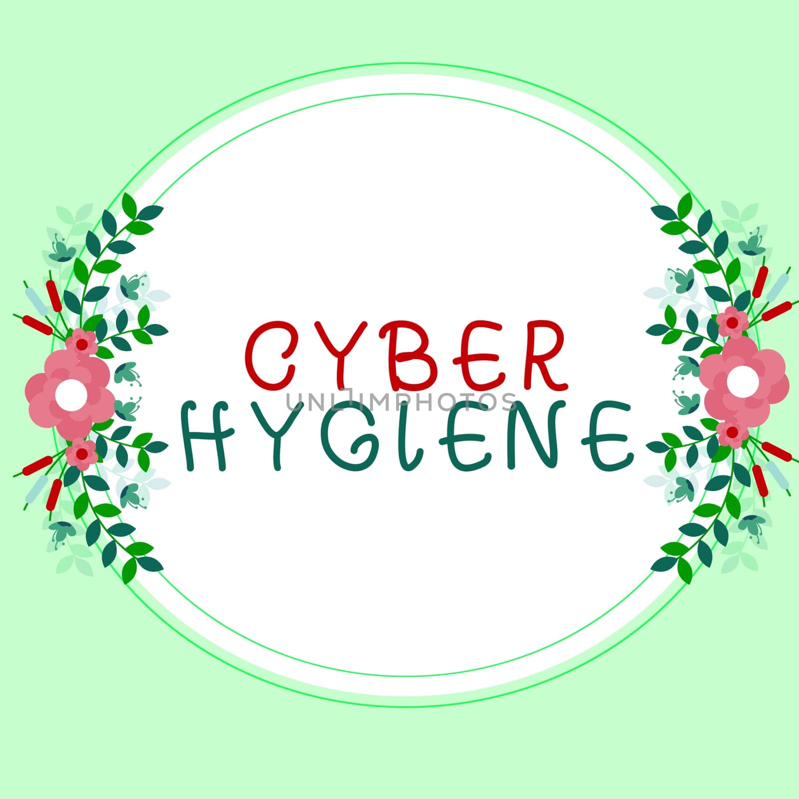 Handwriting text Cyber Hygiene, Business idea steps that computer users take to improve their cyber security