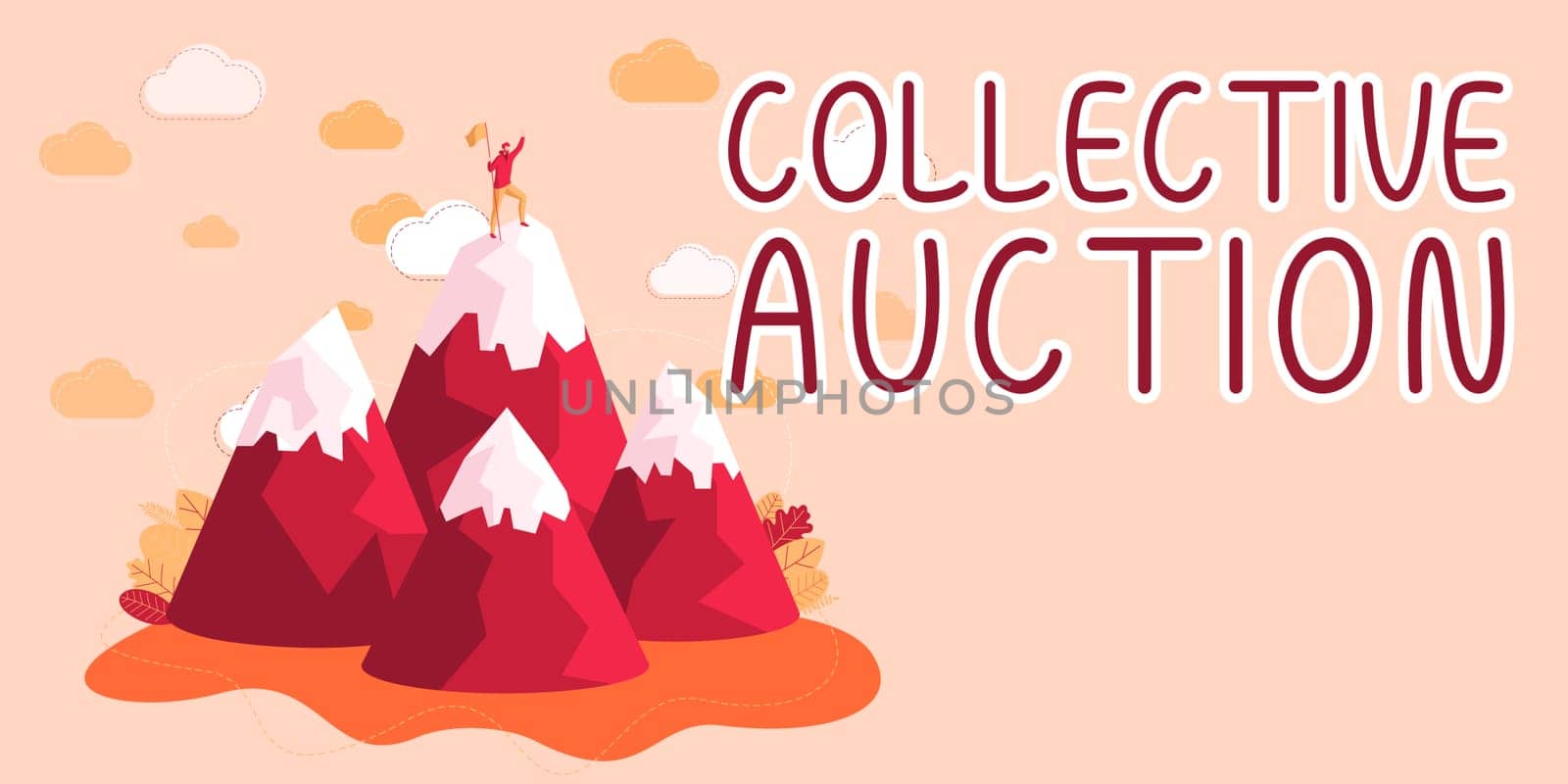 Conceptual caption Collective Auction, Business approach Gathering and measuring information on variables of interest