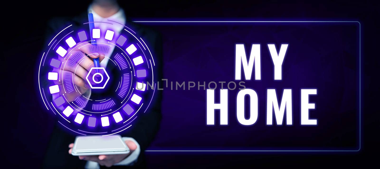 Inspiration showing sign My Home, Internet Concept place you can feel comfortable cooking living and sleeping in