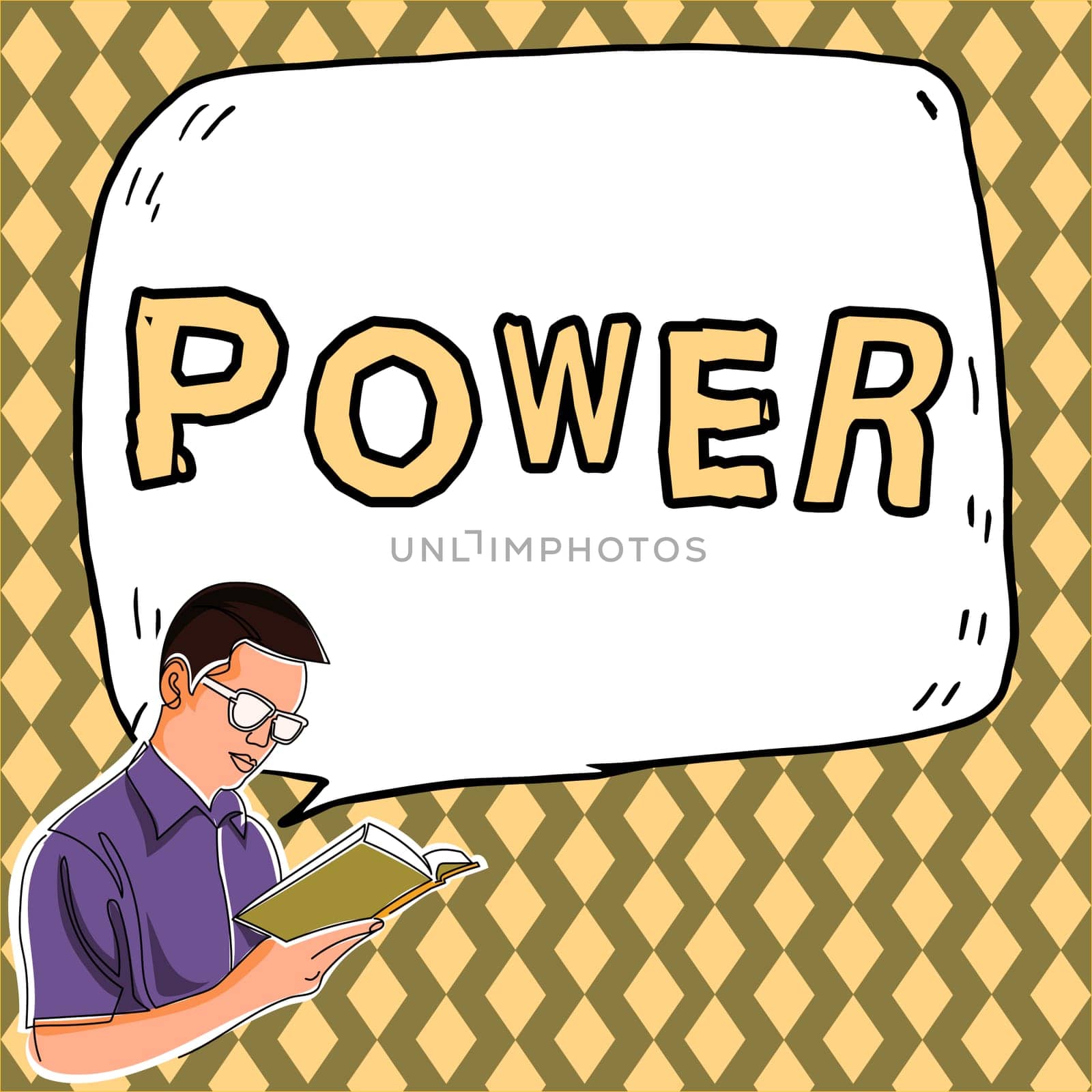 Text caption presenting Power, Word Written on ability capacity to do something or act in particular way Electricity