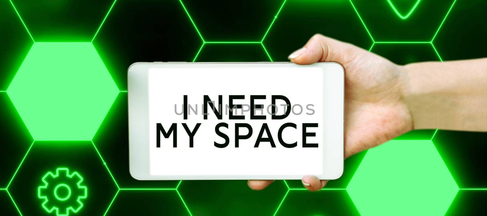 Text sign showing I Need My Space, Internet Concept give me some privacy looking to being alone for a while