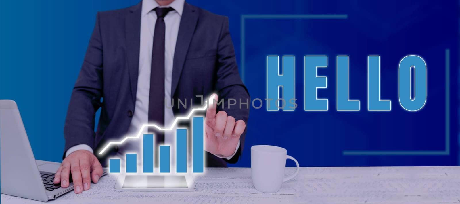 Conceptual caption Hello, Business approach used as a greeting or to begin a telephone conversation Greet someone