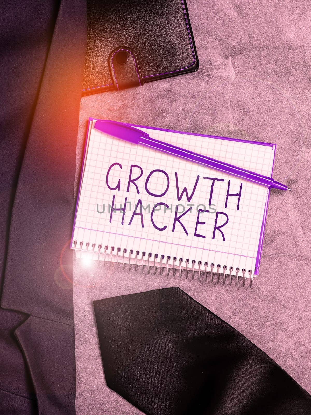 Text sign showing Growth Hacker, Word for generally to acquire as many users or customers as possible