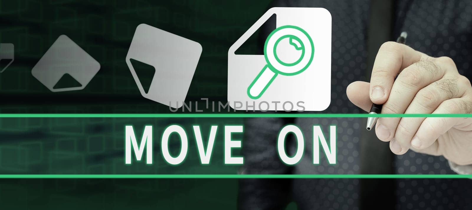 Text showing inspiration Move On, Business approach to leave the place where you are staying and go somewhere else