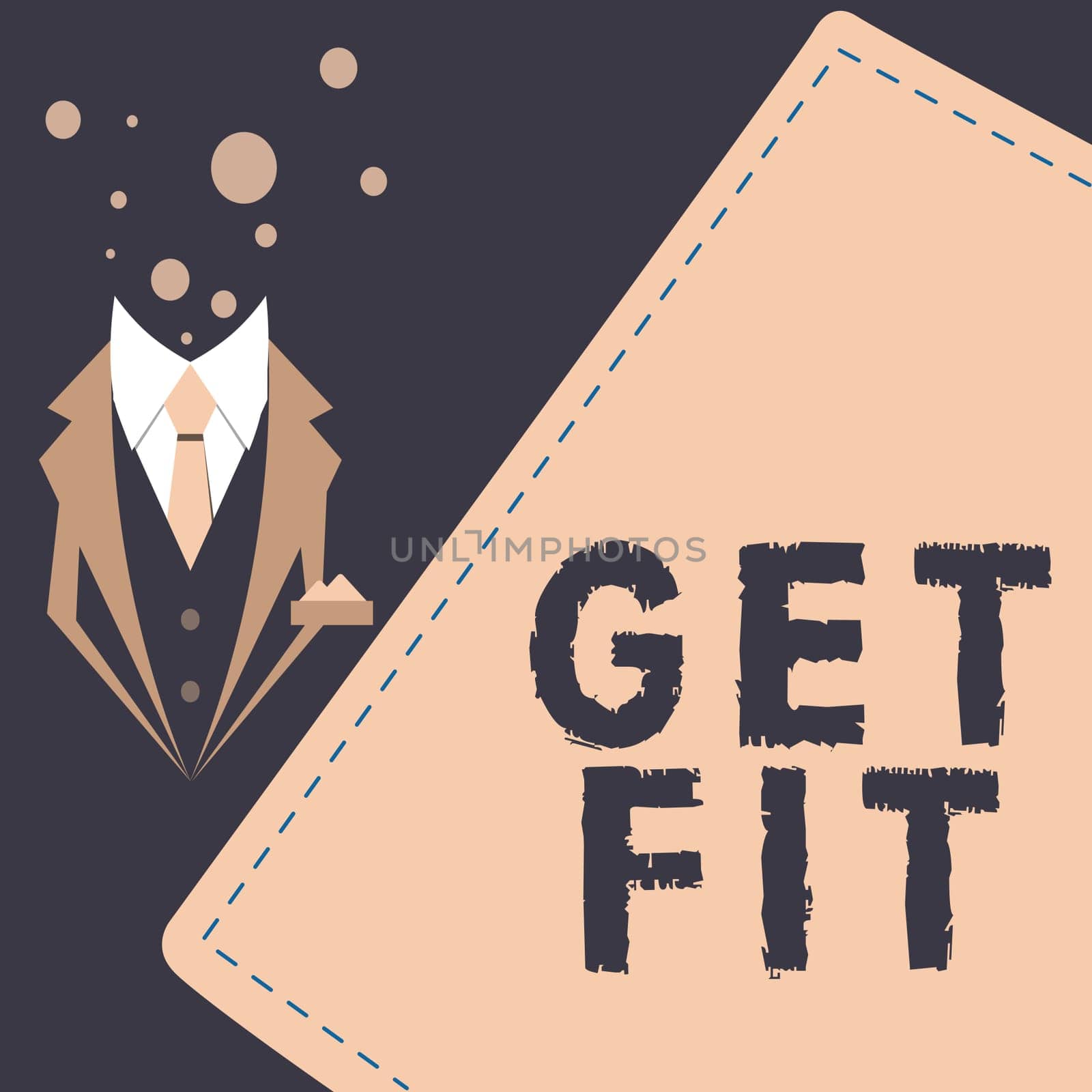 Text showing inspiration Get Fit, Conceptual photo right size or shape for someone or something keep your body healthy